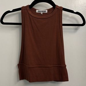 Joah Brown Brown Tank Top